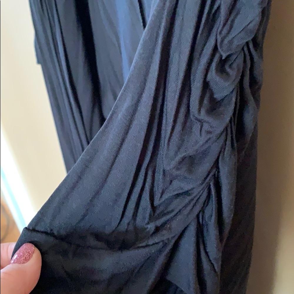 Ambiance Apparel Ruched Short Sleeve Jacket - Picture 6 of 10